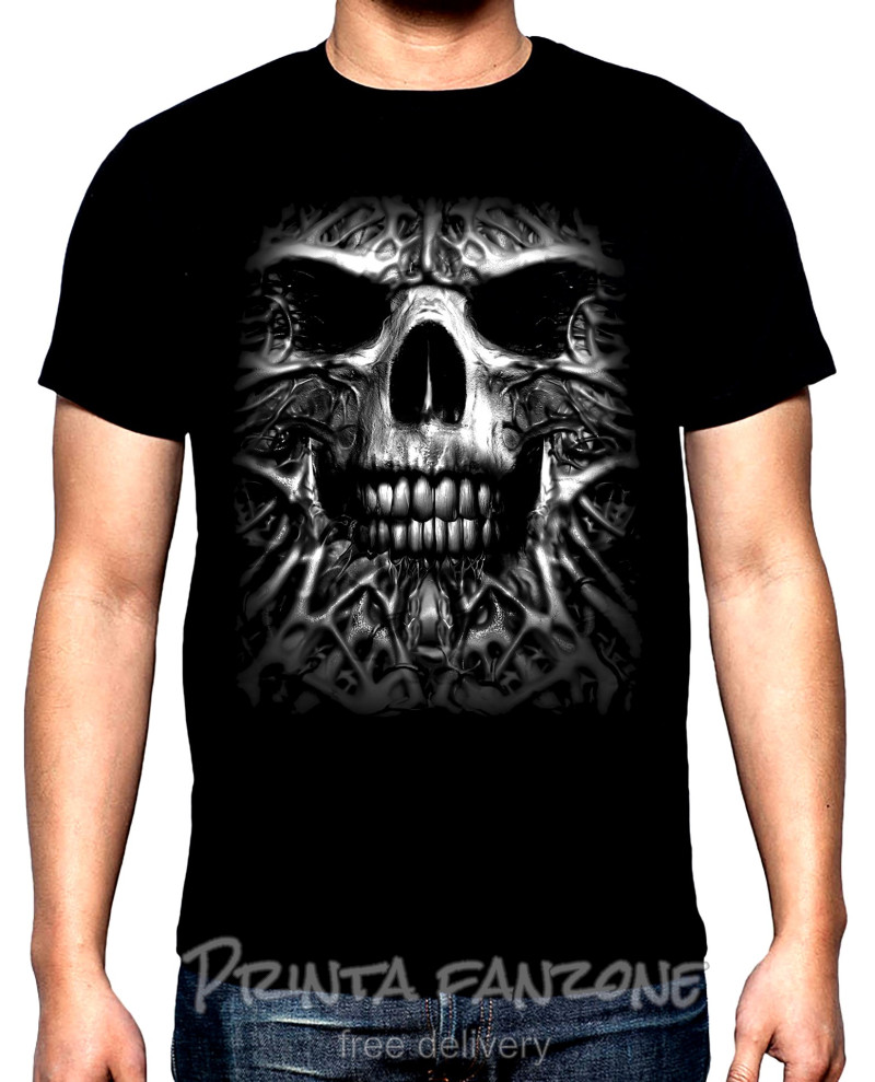 T-SHIRTS Skull, men's  t-shirt, 100% cotton, S to 5XL